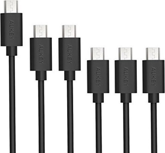 AUKEY 6-Pack Micro USB kabels