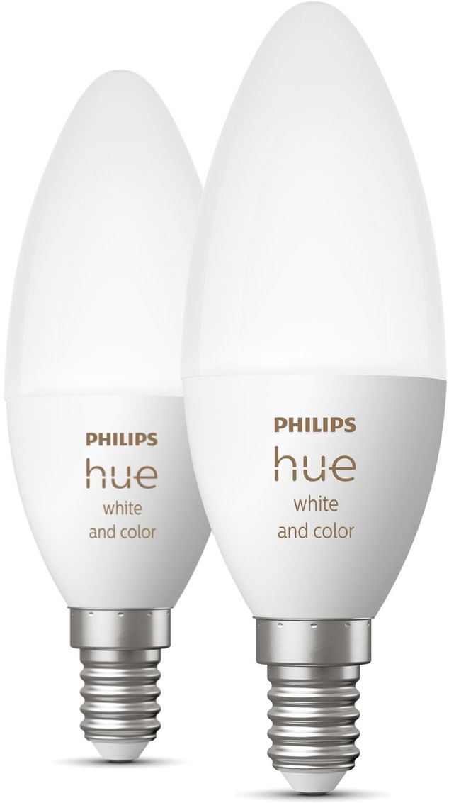 Philips Hue Kaarslamp Lichtbron E14 Duopack