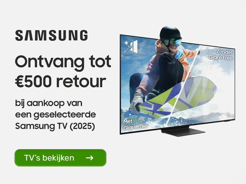 Samsung tv's met cashback