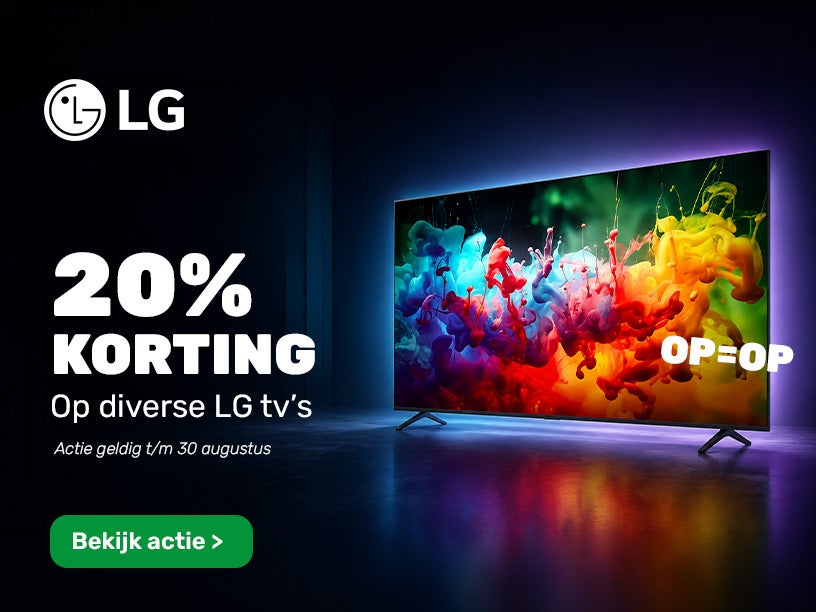 20% korting op geselecteerde LG-tv's | BoXXer