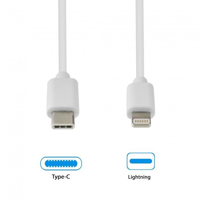 Grab 'N Go USB-C naar Apple Lightning Kabel 1 Meter