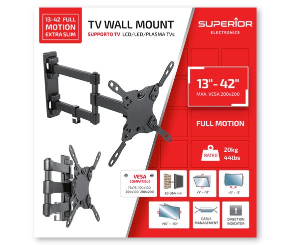 Superior Electronics 13-42 Full Motion Extra Slim