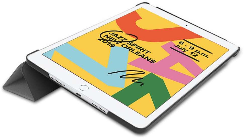Just in Case Smart Tri-Fold Case - Apple iPad 10.2 - Grijs