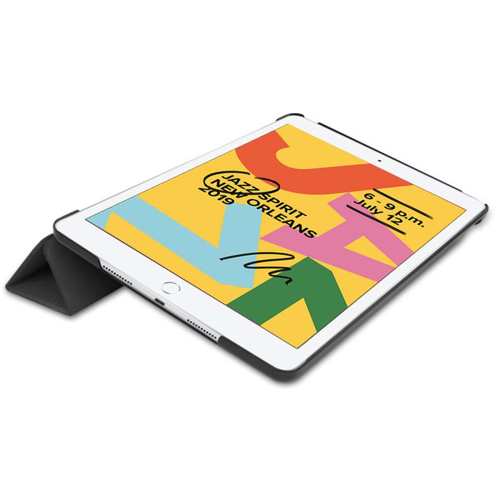 Just in Case  Smart Tri-Fold Case - Apple iPad 10.2 - Zwart