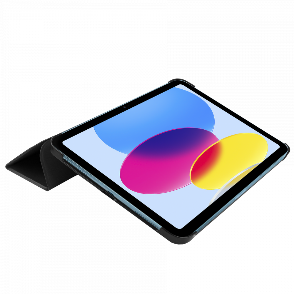 Just in Case  Smart Tri-Fold Case - Apple iPad 2022 - Zwart