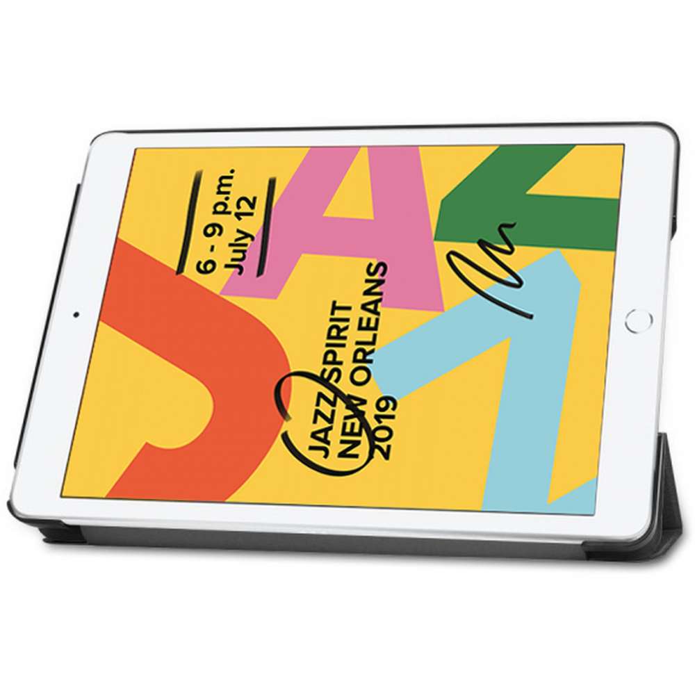 Just in Case  Smart Tri-Fold Case voor Apple iPad 10.2 Zwart