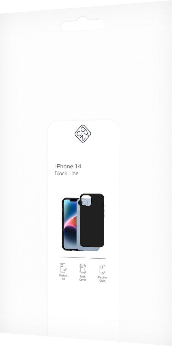 Cazy Soft TPU Case Zwart voor iPhone 14