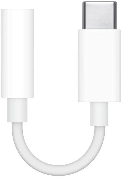 Apple MU7E2ZM/A kabeladapter/verloopstukje 3.5mm USB-C Wit