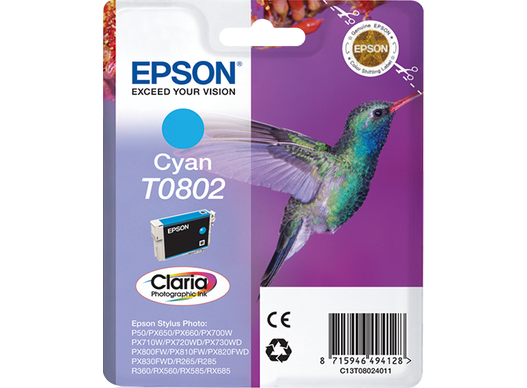 Epson T0802 Cyaan