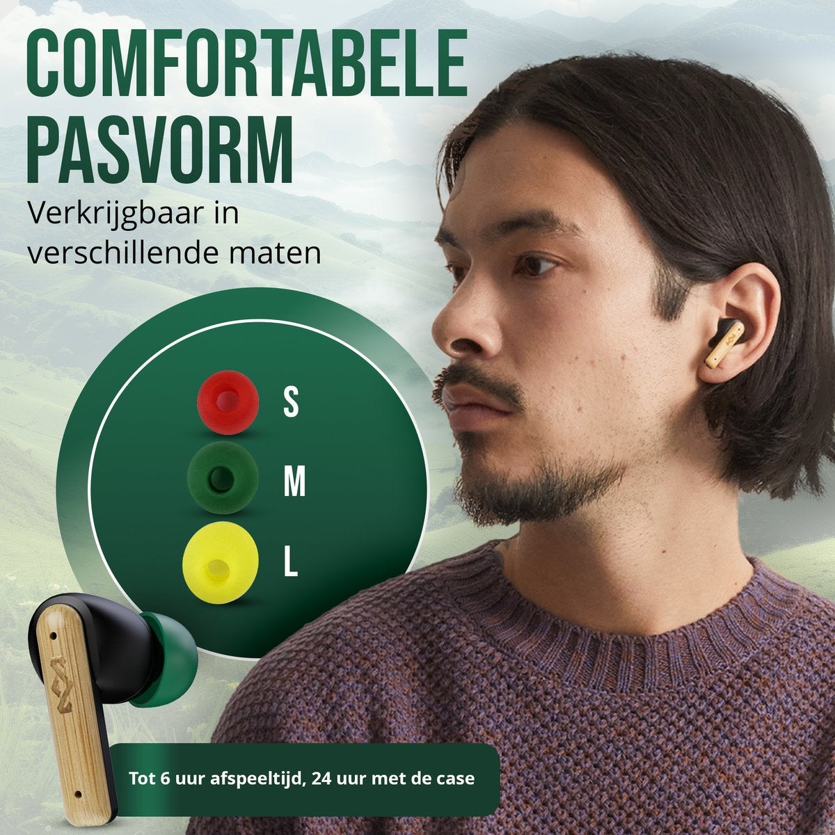 House of Marley Little Bird TWS Zwart