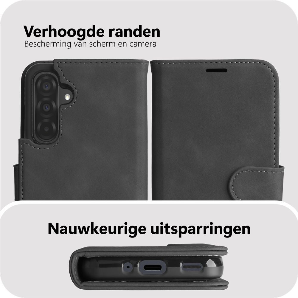 Just in Case PrimeWallet Case Samsung Galaxy A57 PU leer Zwart