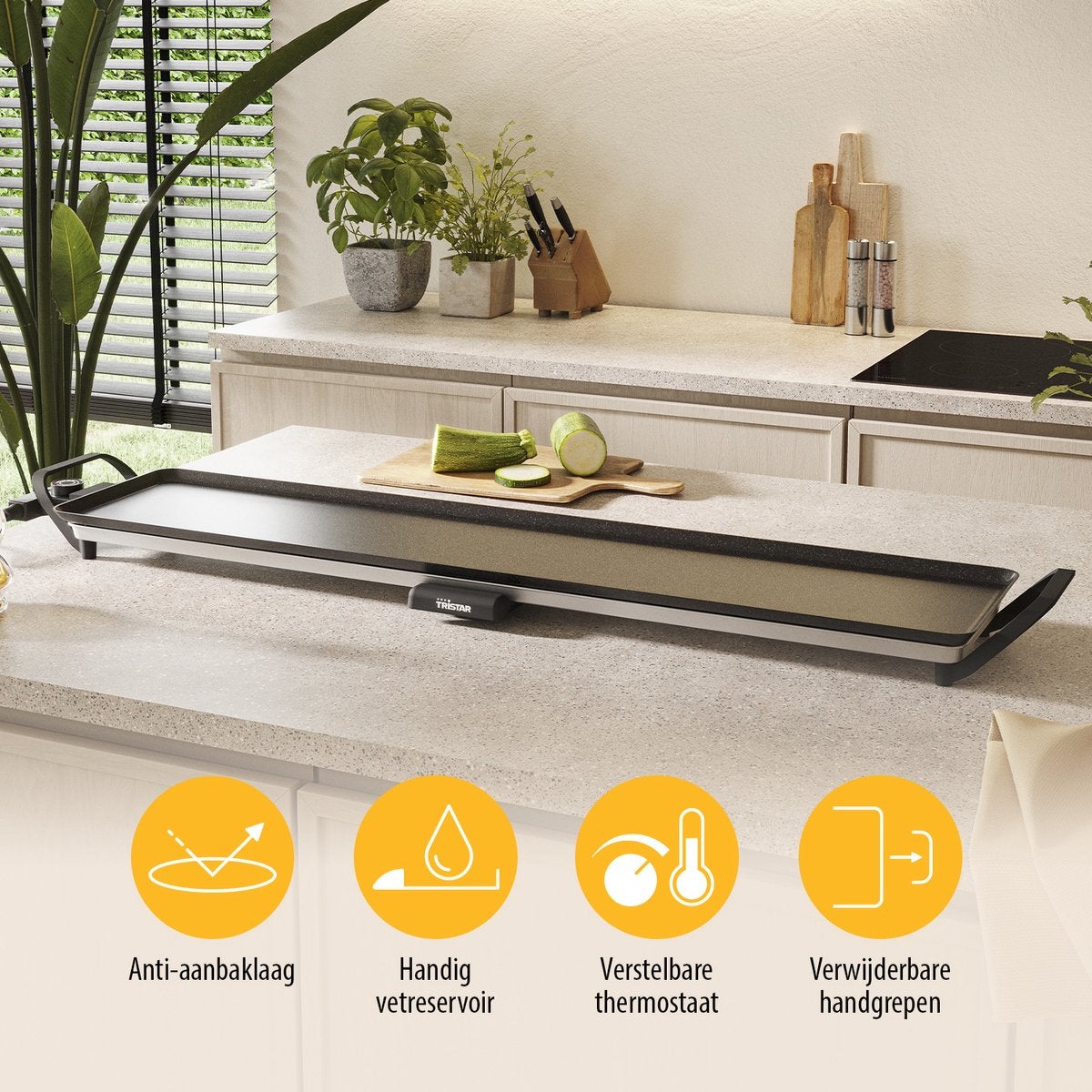 Tristar BP-2670 Tafel Grill Slim XXL