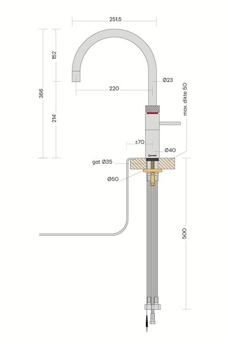 Quooker Fusion Round (losse kraan)
