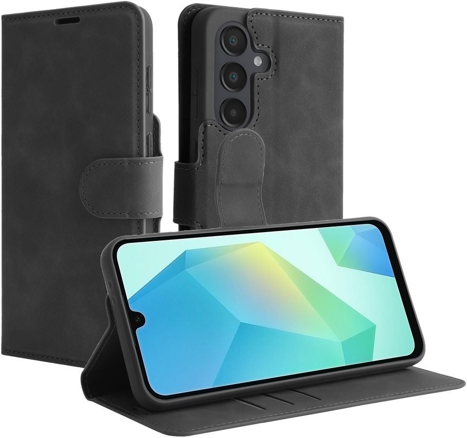 Just in Case PrimeWallet Case Samsung Galaxy A36 / A56 PU leer Zwart