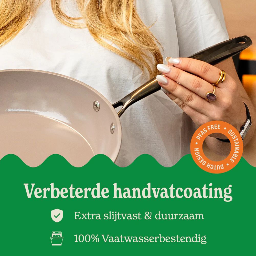 Cook and Pan Taupe of Mind 2-delige Koekenpannenset