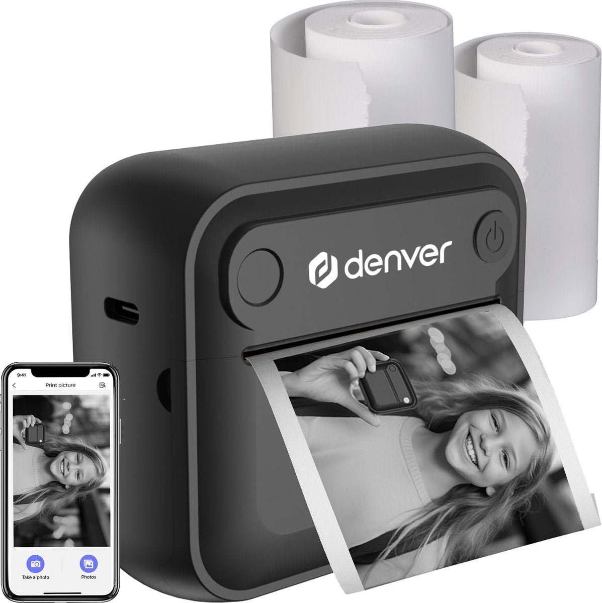 Denver MBP-32B Mini Pocket Printer