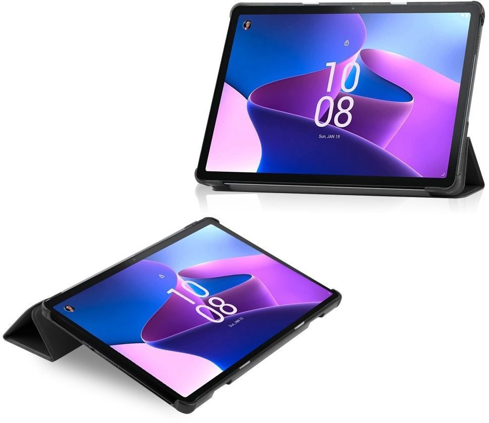 Just in Case Smart Tri-Fold Case - Lenovo M10 - Zwart