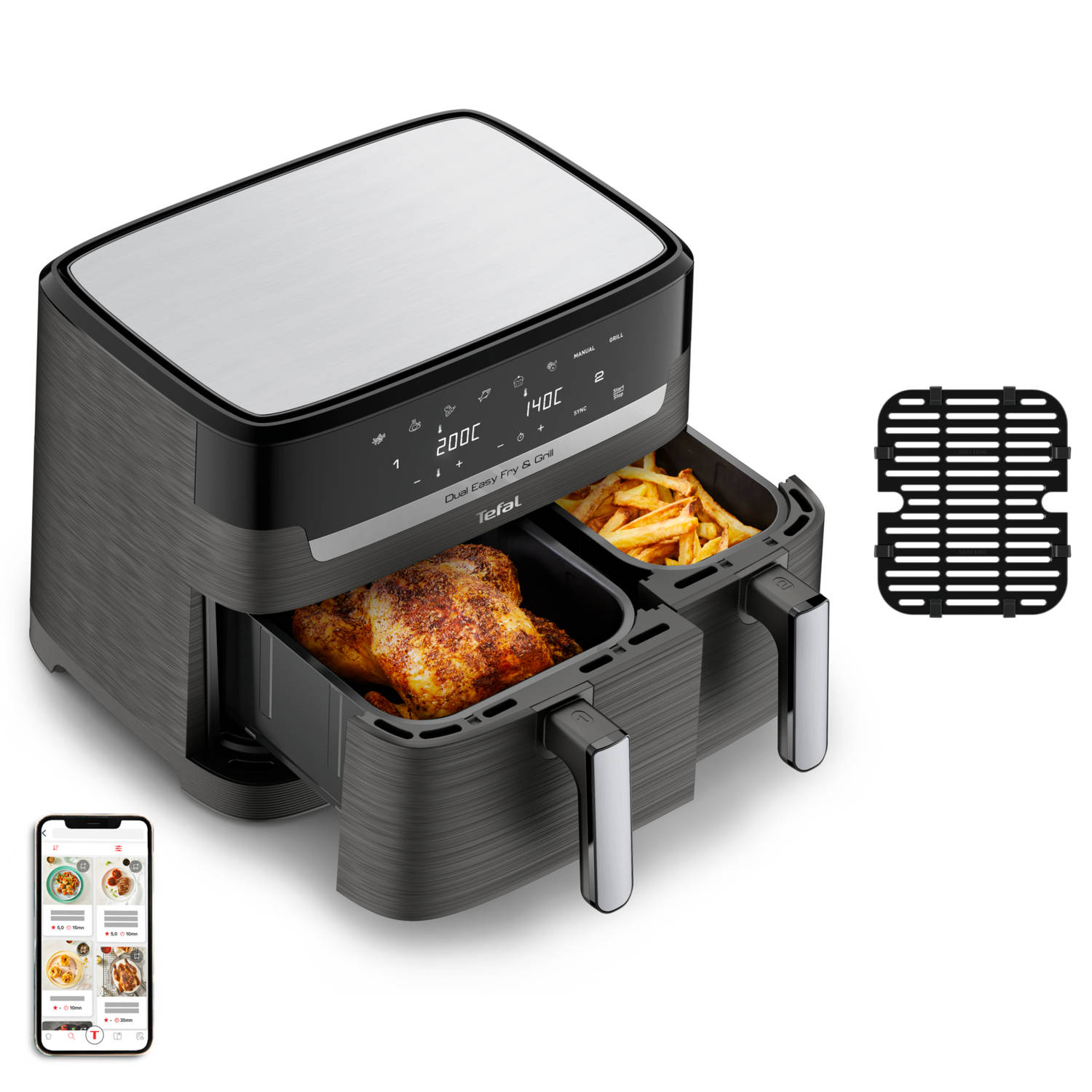 Tefal Easy Fry & Grill Dual EY905D 8.3L XXL