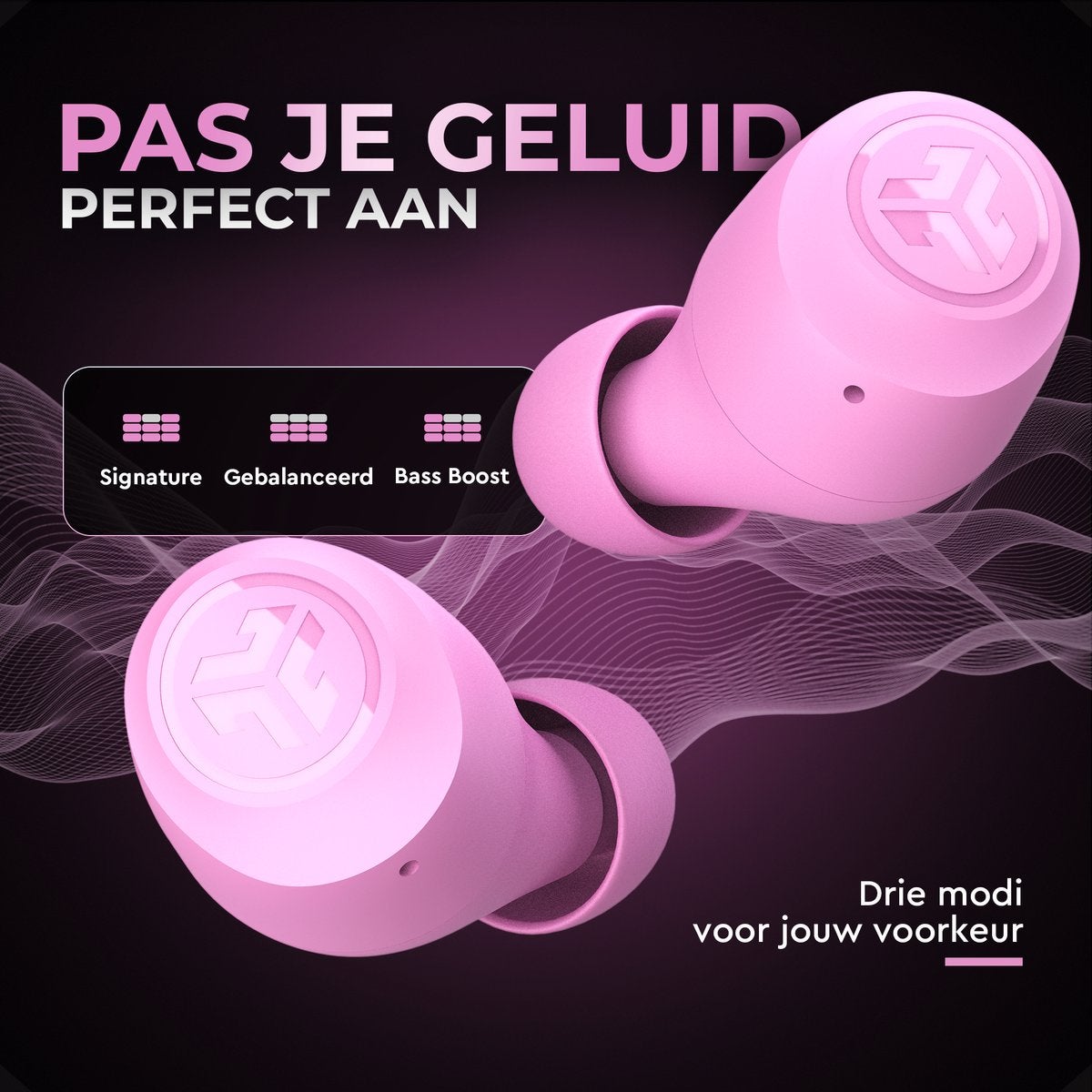 JLab Go Air Pop True Wireless Roze