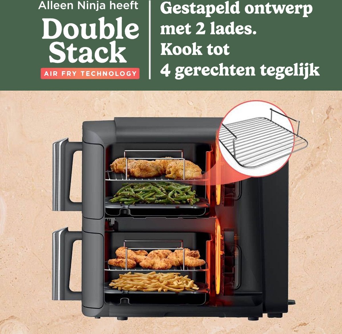 Ninja Double Stack XL 2-Drawer SL400EU