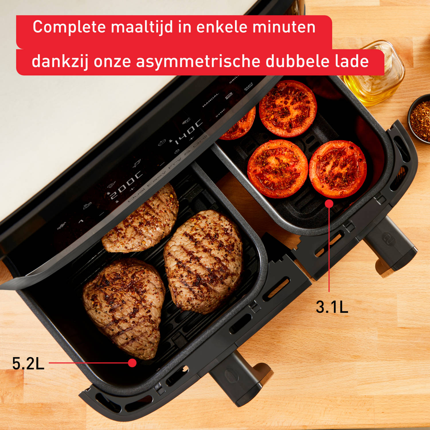 Tefal Easy Fry & Grill Dual EY905D 8.3L XXL