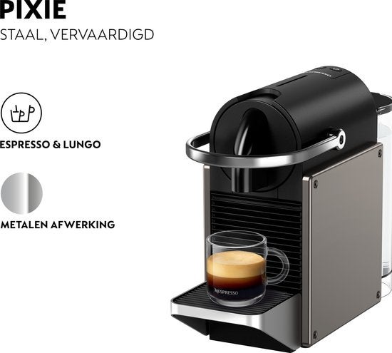 Krups Nespresso Pixie XN306T Titanium