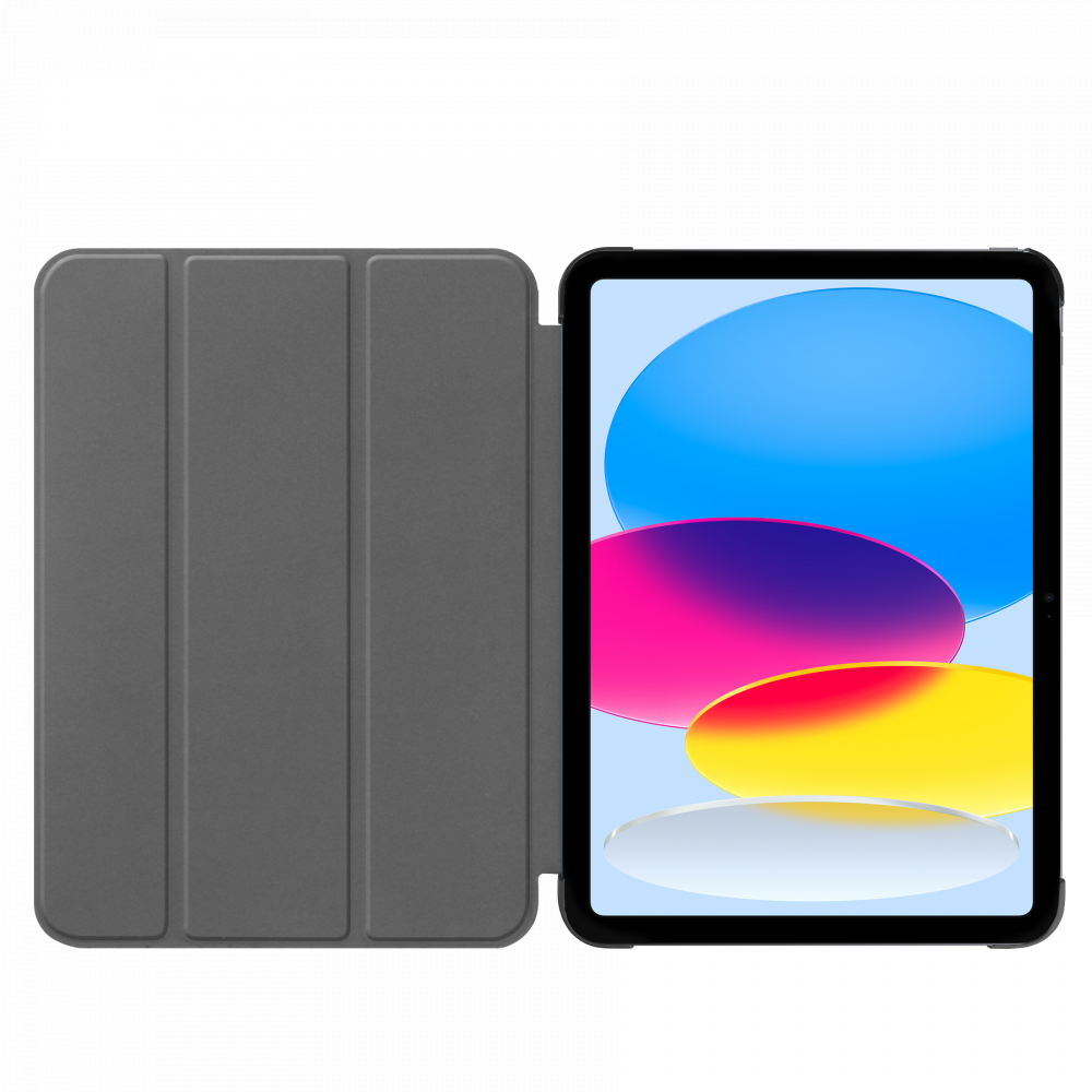Just in Case Smart Tri-Fold Case - Apple iPad 2022 - Zwart