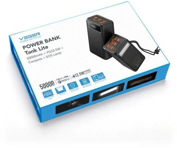 Veger Tank Lite W5001 50.000 mAh Zwart