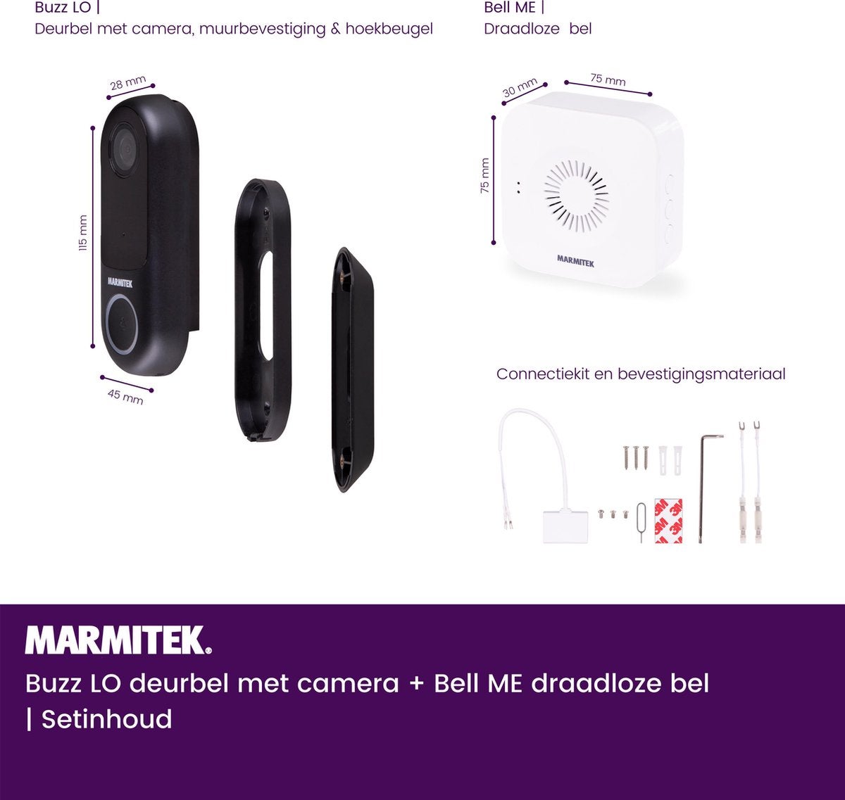 Marmitek Buzz LO + Bell ME Wit