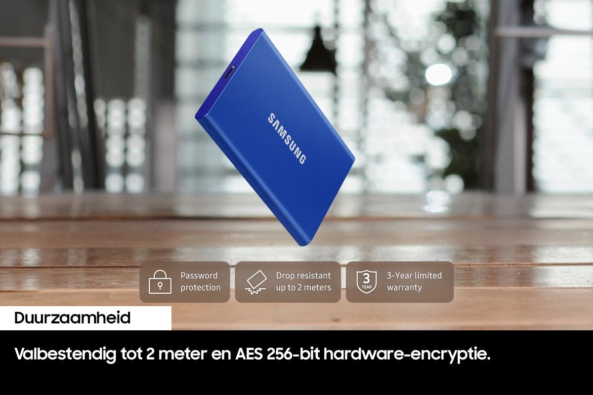 Samsung T7 Portable SSD 1TB Grijs