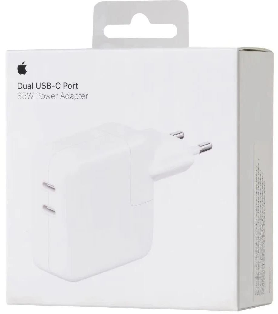 Apple 35W USB-C oplader Twee USB‑C-poorten Wit