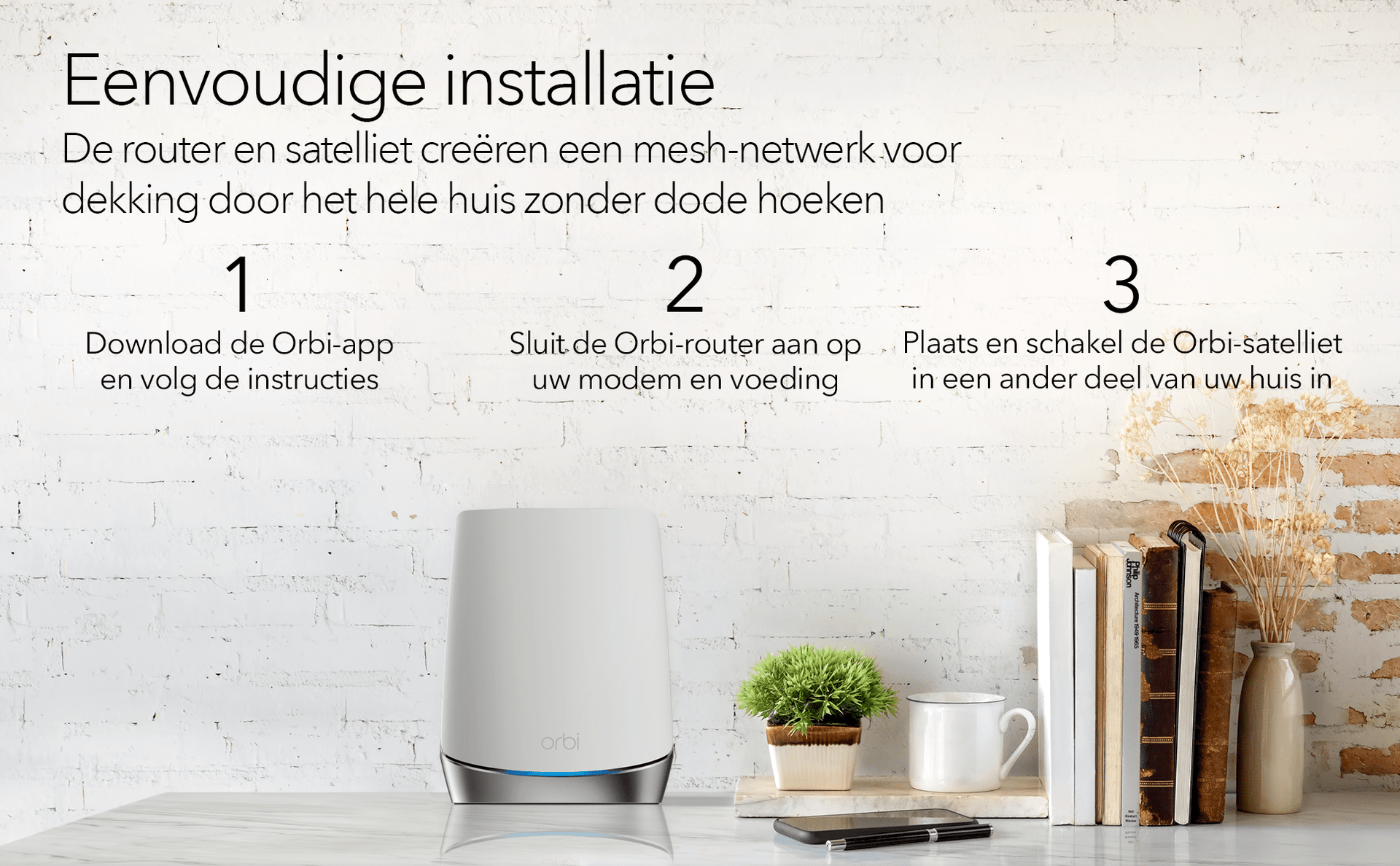 Netgear Orbi RBK752 Multiroom WiFi 6 Mesh systeem