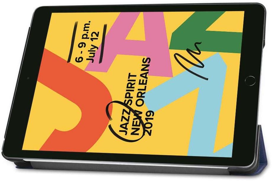 Just in Case Smart Tri-Fold Case - Apple iPad 10.2 - Blauw