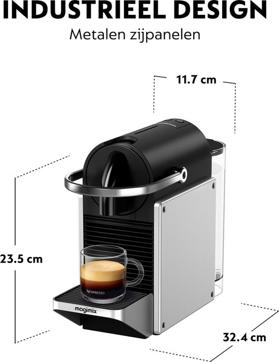Magimix Nespresso Pixie M113 Metaalgrijs