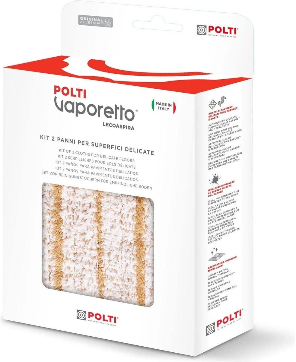 Polti PAEU0317 Delicate vloerdoekenset voor Vaporetto (2 stuks)
