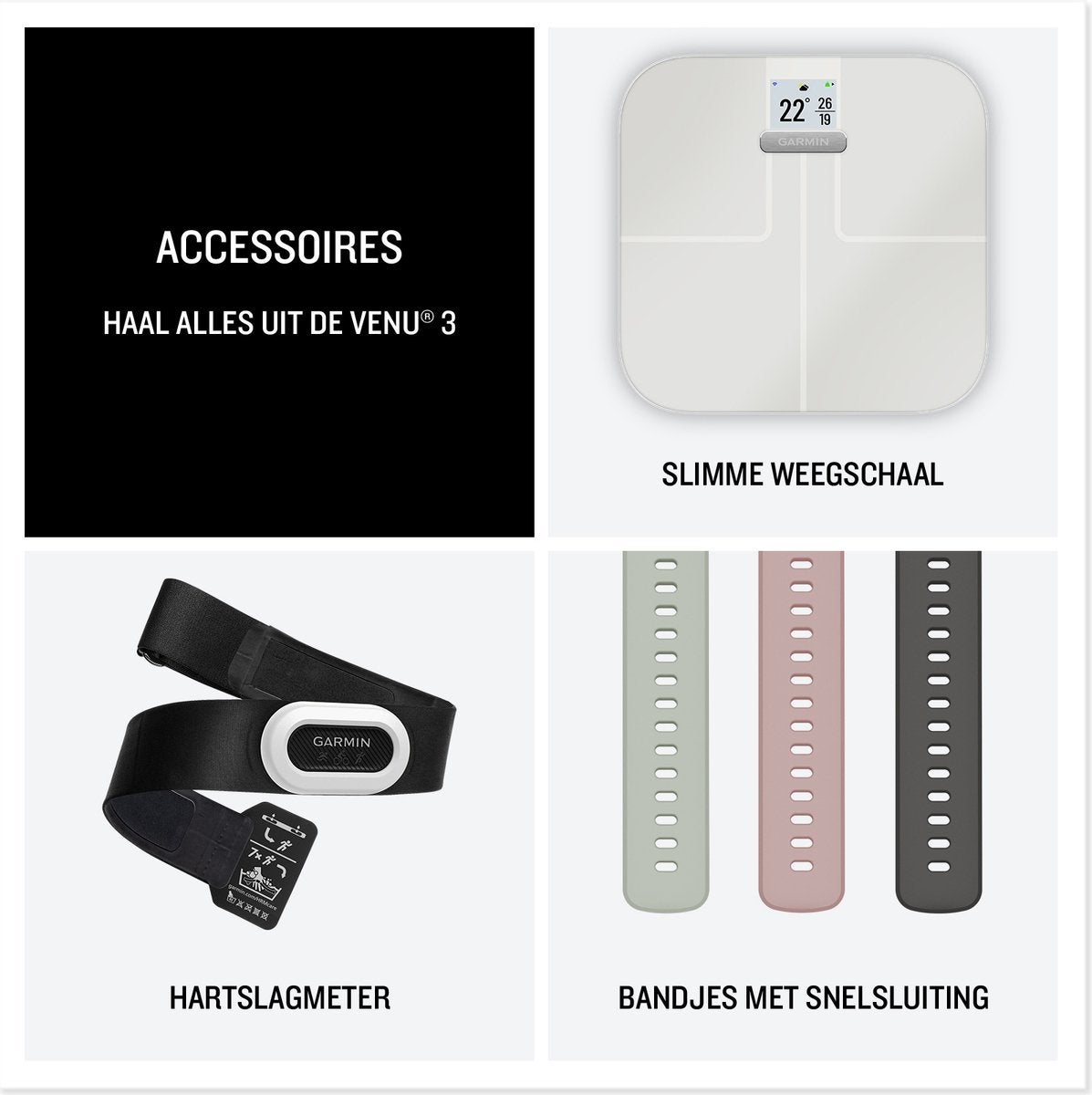 Garmin Venu 3S Goud/Wit