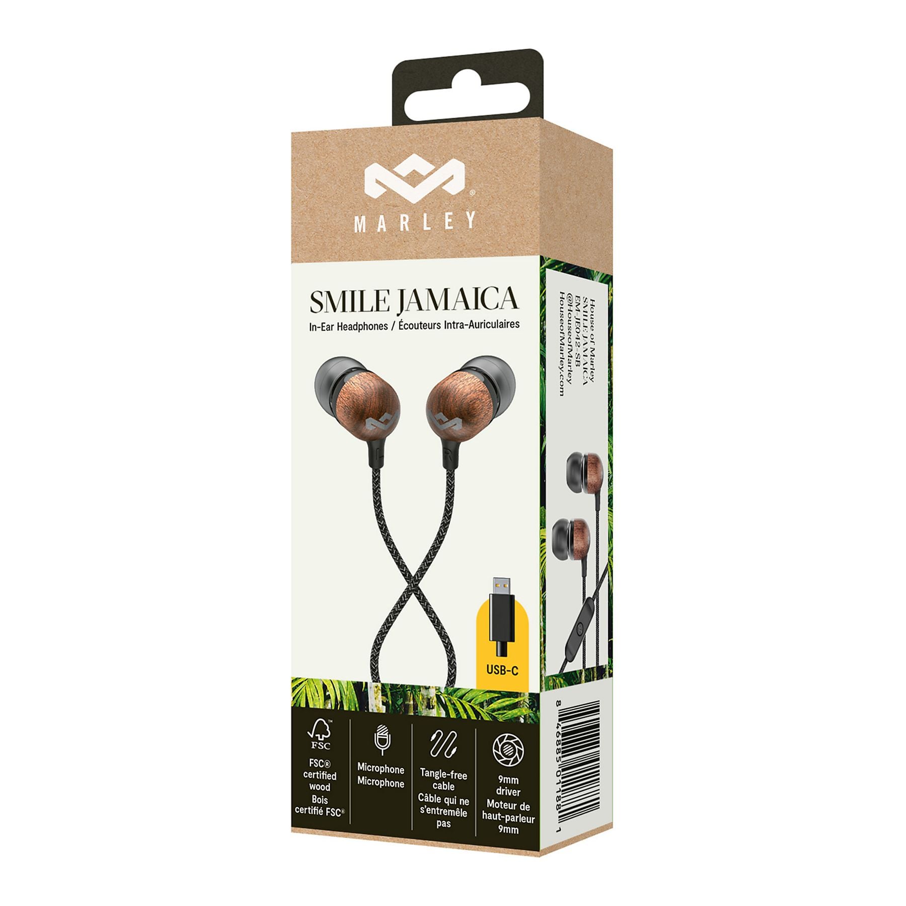 House of Marley Smile Jamaica USB-C Black