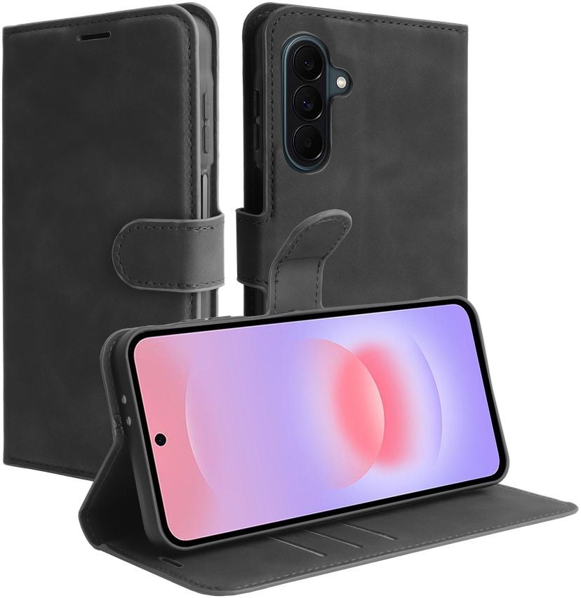 Just in Case PrimeWallet Case Samsung Galaxy A37 PU leer Zwart
