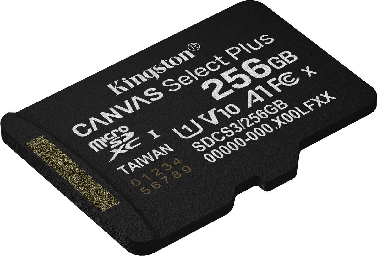 Kingston Canvas Select Plus Gen. 3 microSDXC 256GB met SD-adapter