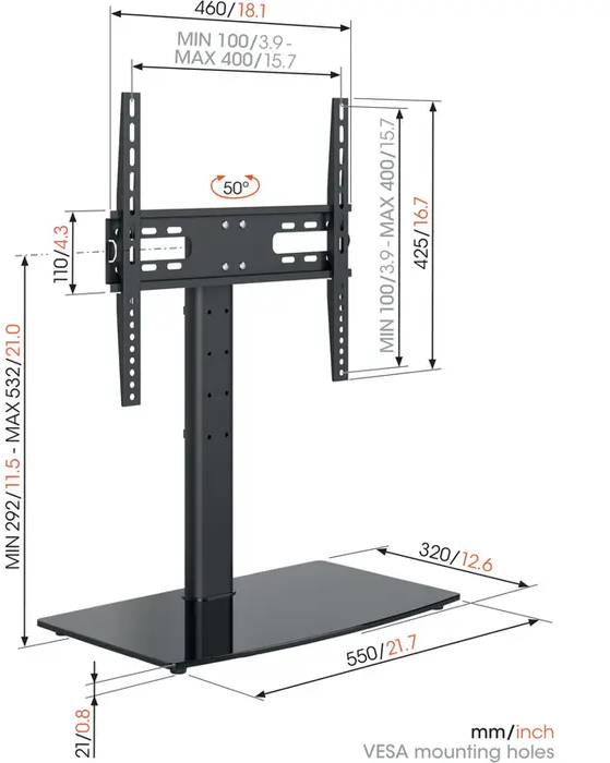 Vogel's MS3085 TV tafelstandaard