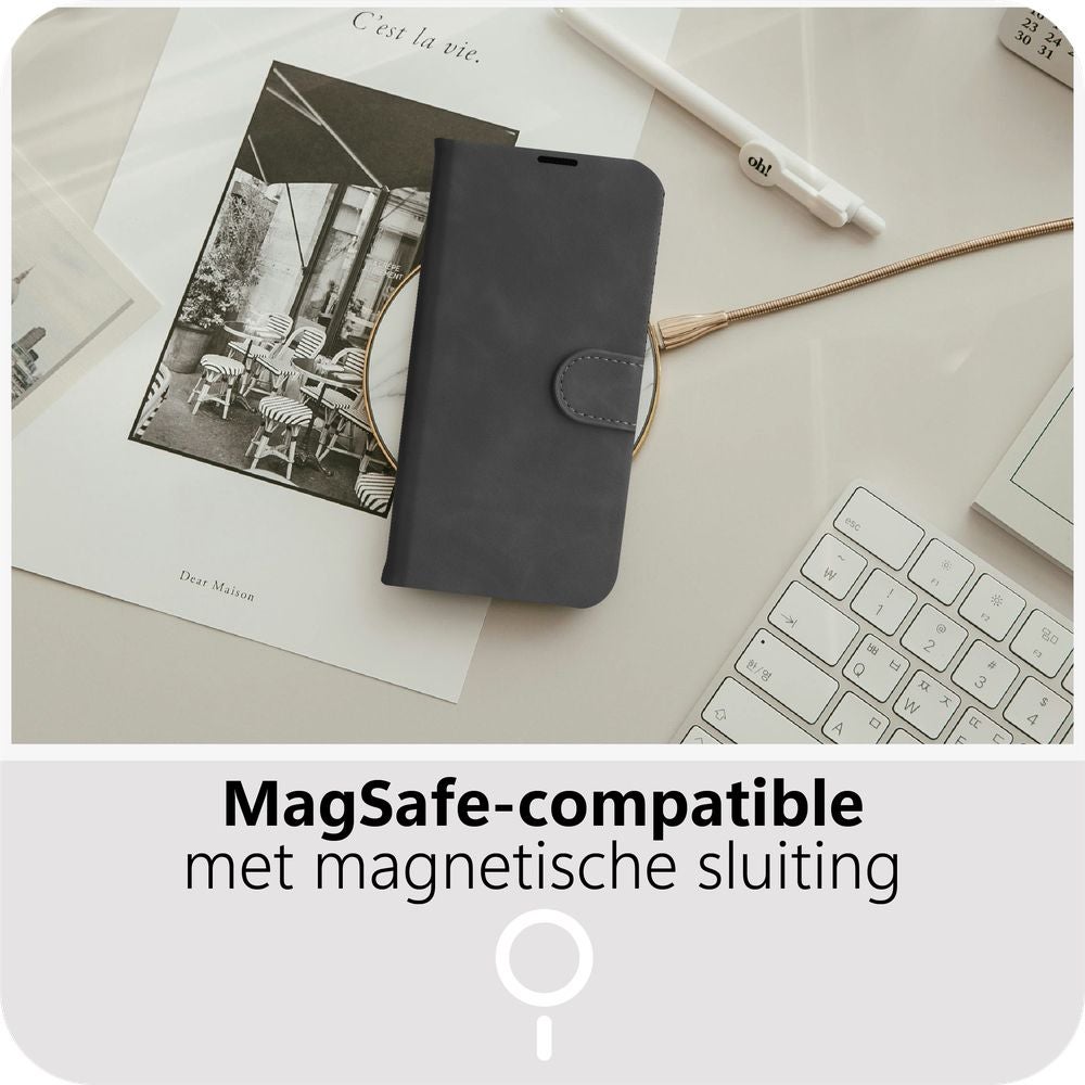 Just in Case PrimeWallet Case Samsung Galaxy A57 PU leer Zwart