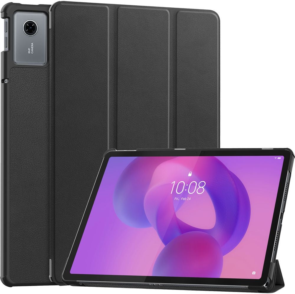 Just in Case Lenovo Idea Tab TriFold Smart Book Case Zwart