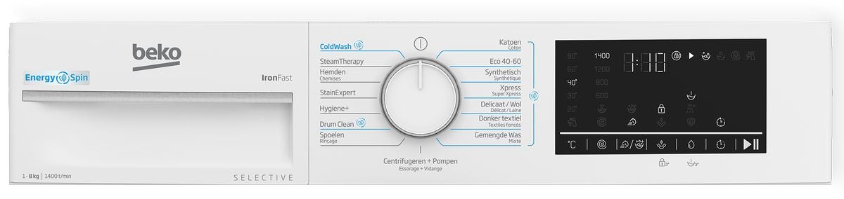 Beko B3WM4841W2 Selective Line EnergySpin