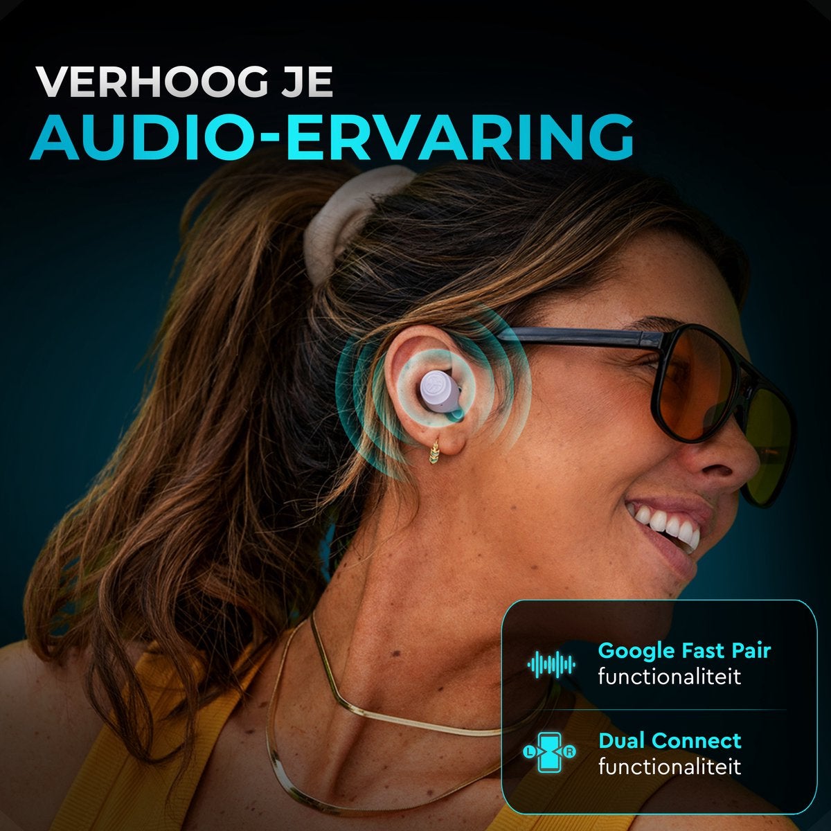 JLab Go Air Pop True Wireless Paars