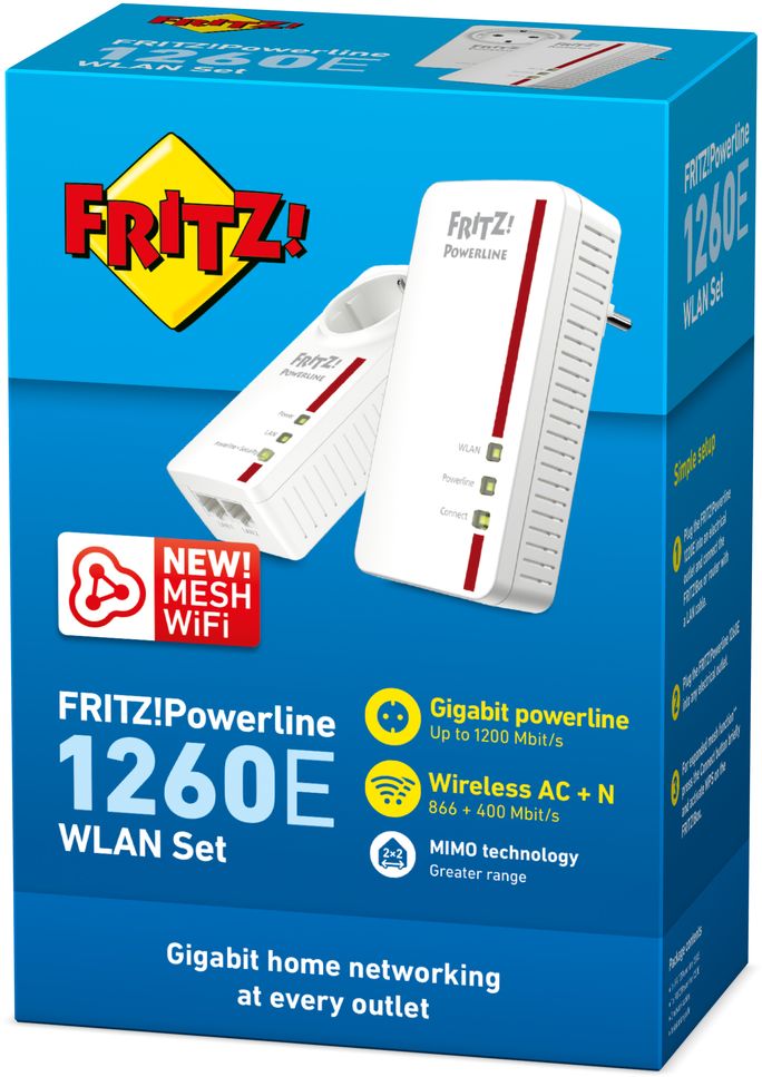 AVM FRITZ!Powerline 1260E WLAN Set