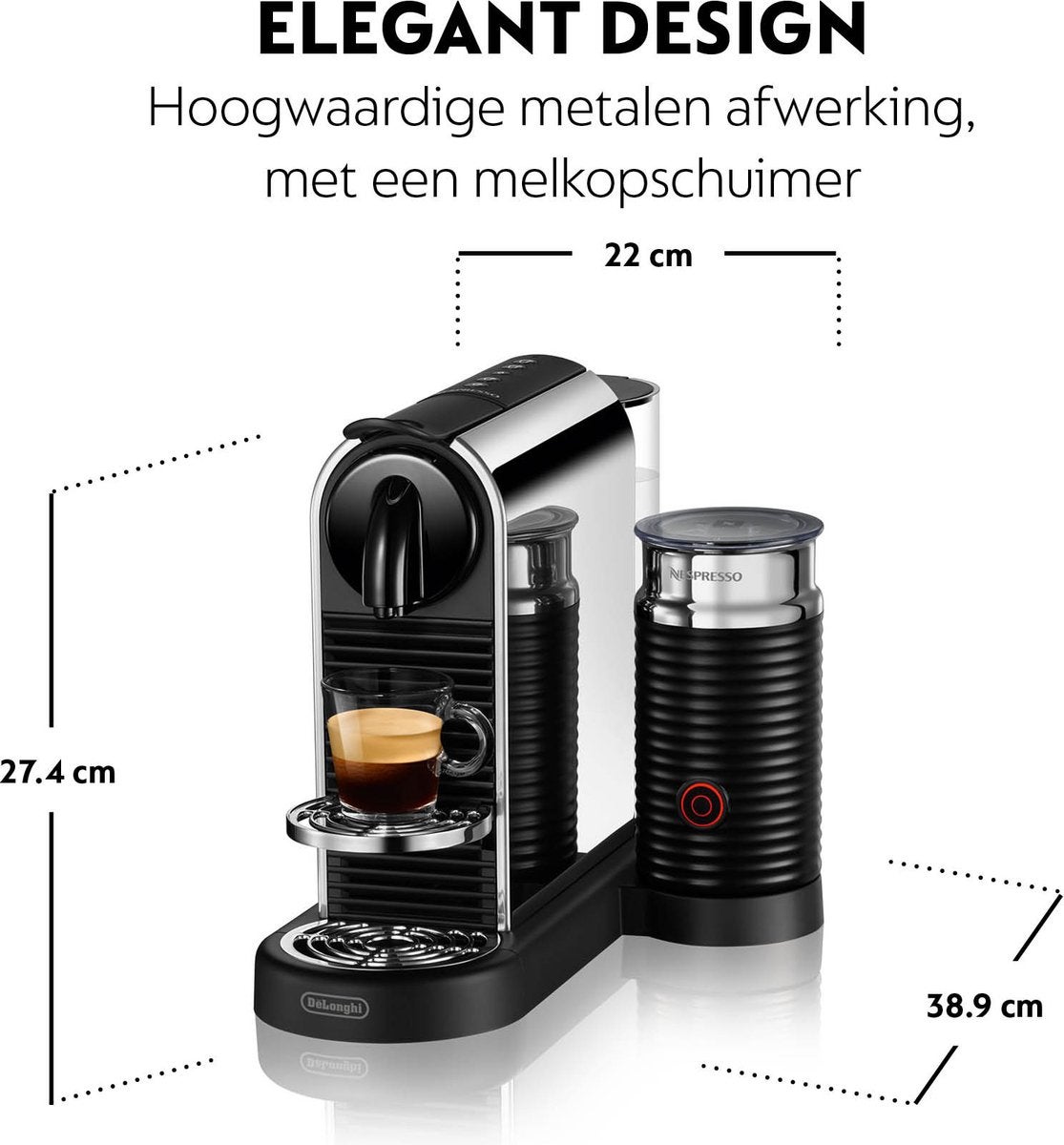 De'Longhi Nespresso CitiZ Platinum & Milk EN330.M