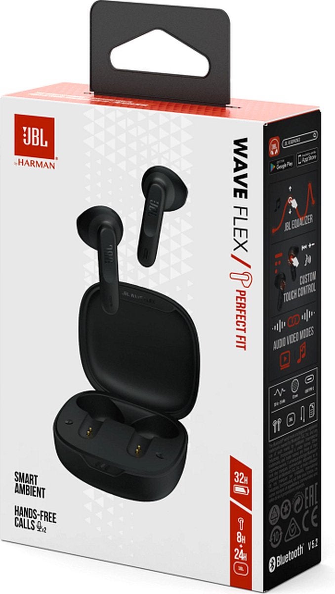 JBL Wave Flex Zwart