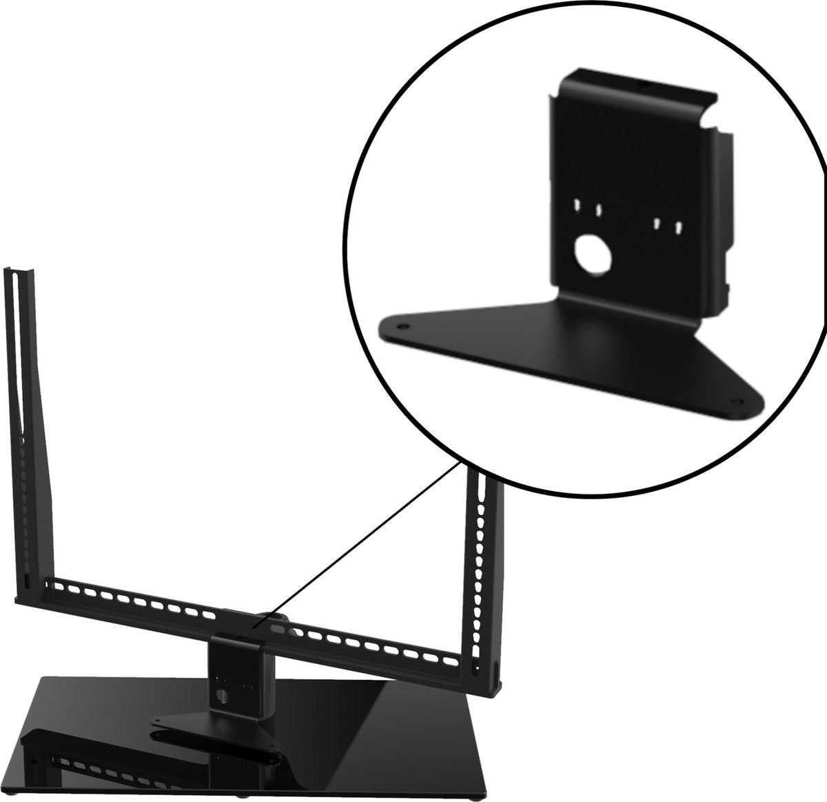 Cavus module voor Sonos Beam op Cavus tafelstandaard