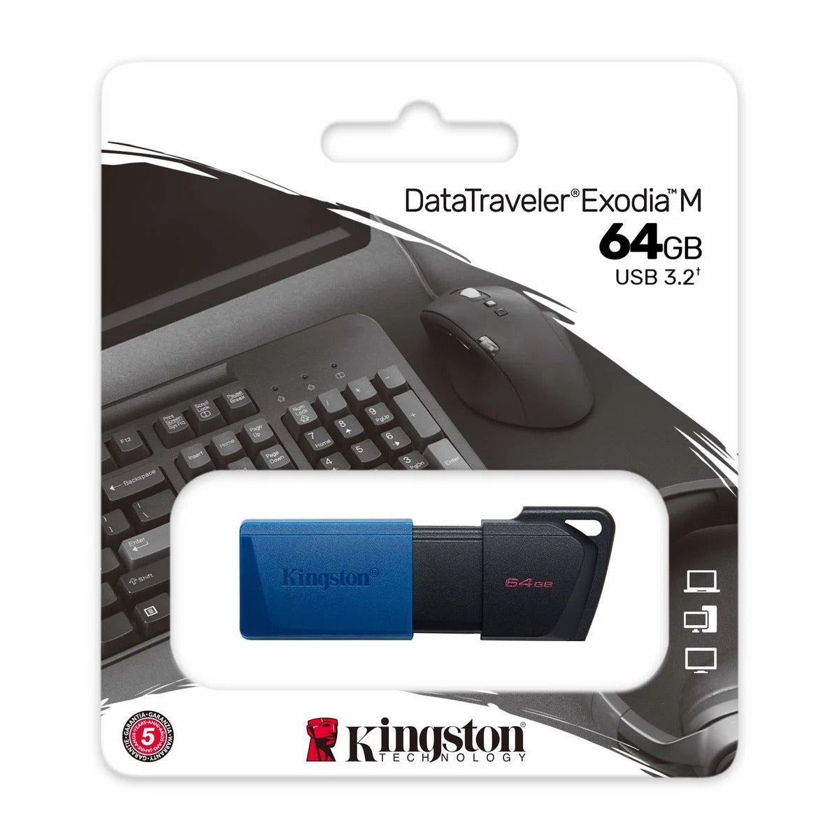 Kingston DataTraveler Exodia M 64GB Blauw