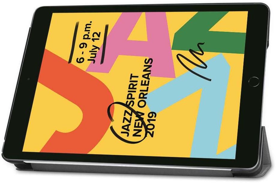 Just in Case Smart Tri-Fold Case - Apple iPad 10.2 - Grijs